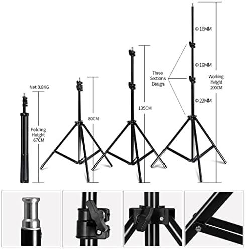 LIRUXUN Подкрепа Фон за Снимки Софтбокс Комплект Осветление Аксесоари за Фотостудийного Оборудване с Фон от 3 бр. и стойка за Статив