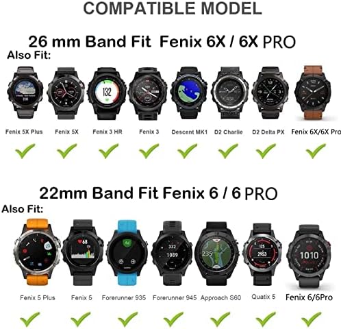 KDEGK 26 мм, 22 мм и Каишка За часовник Fenix 6 6X Pro 5 5X Plus 3 3HR S62 935 Быстроразъемный Силиконов Ремък За Garmin