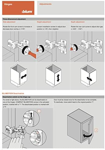 Носи етикет за услугата лицева рамка Blum 1-5 /16 , Компактен BLUMOTION 39C358B.21, с мек прибиране, 110 градуса, Дюбел (Произведено в Австрия) (4)