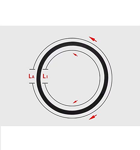Z/O1956Li (1956 мм Вътрешен кръг с Широчина 10 мм, Височина 6 мм) Гума Клиновой каишка, Увити с Черен