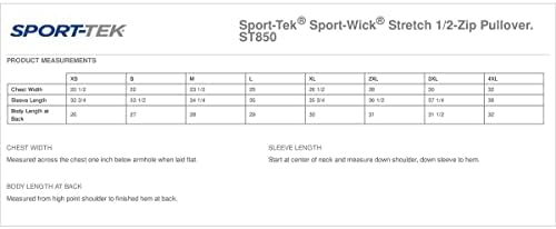 Спортен Мъжки пуловер с цип Sport Tek Sport Фитил Stretch 1/2