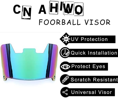 Футболен козирка CNAHIWO - Защитен щит, за шлем за футбол и лакросса...