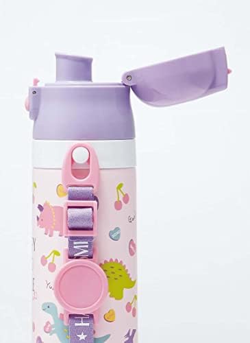 Skater SKDC3 - Детска двустранен бутилка за вода от неръждаема стомана с чаша, 11,8 течни унции (350 мл), Happy & Smile