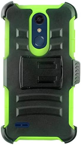 чанта-кобур за LG Harmony 2 X410CS - Defender Combo (черно-зелен)