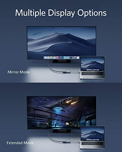 Адаптер Anker USB C до DisplayPort за домашния офис (4K @ 60Hz), Лаптоп USB адаптер C PowerExpand + от алуминий, за MacBook Pro, MacBook Air, iPad Pro, XPS 15/13, Spectre, Surface и други устройства