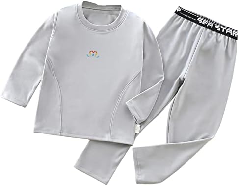 Jugaoge / Комплекта бельо за деца, Момичета и Момчета, Есенно-Зимния Комплект Термоодежды Топ с дълги ръкави и Панталони,