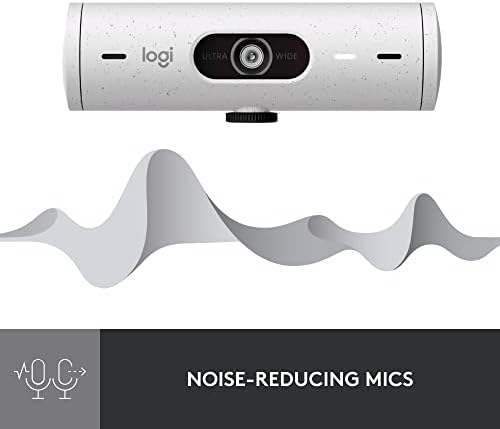 Уеб камера Logitech Brio 500 Full HD с автоматична корекция на осветяването, режим на показване, два микрофона с шумопотискане,
