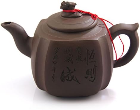 Китайската Рядка Исинская Лилаво глинена Керамика Zisha Dragon Tea Coffee Pot 350 мл FM03