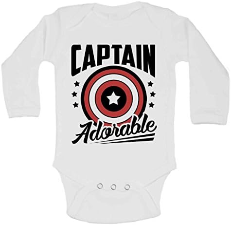 Сладък Нов Гащеризон с Супергерой Капитан Сладък - Модерни Детски Ризи Little Royaltee