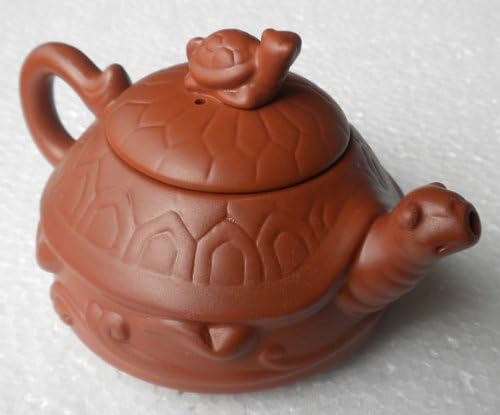 Стария Чайник във формата на Костенурка, Исинский Лилаво Глинен Чайник, Малък Чайник