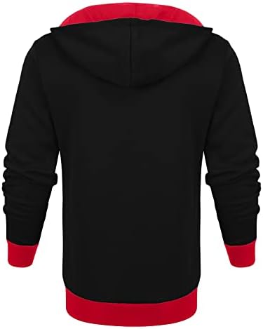 Тенденцията през Есента Офис Hoody Мъже с Качулка и Дълъг Ръкав Мека Hoody с качулка Бандажная Засаждане От Полиестер Colorblock10