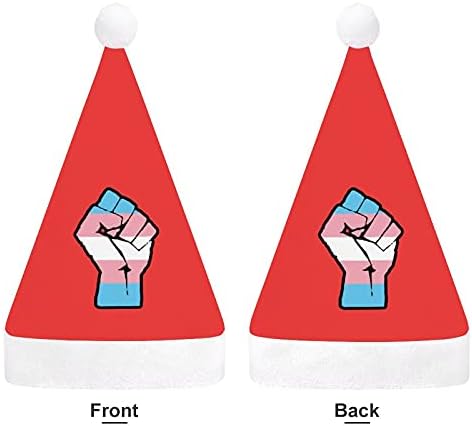 Вдигнат Юмрук Трансгендерный Флаг Коледна Шапка За Новогодишната Празнична Партита Cosplay