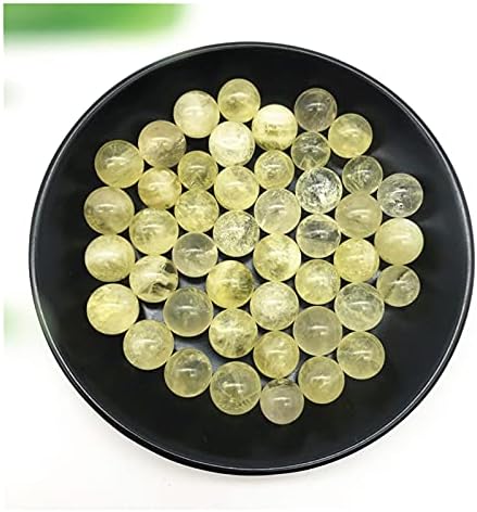 RUITAIQIN СЕ 1 бр. Натурален Жълт Кварц Кристална топка, Цитриновые Кристални топки-сфера, Лечебен Украса за дома, естествени камъни и минерали YLSH114 (Цвят: 15-19 мм, размер: 2