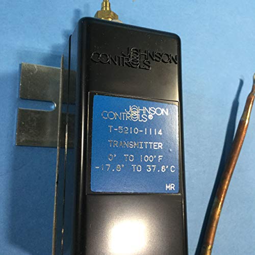 Пневматичен сензор за температурата на Johnson Controls T-5210-1114 Серия T-5210, Мед колба с 4-инчов Капиллярным елемент, Работен обхват 0-100 °F