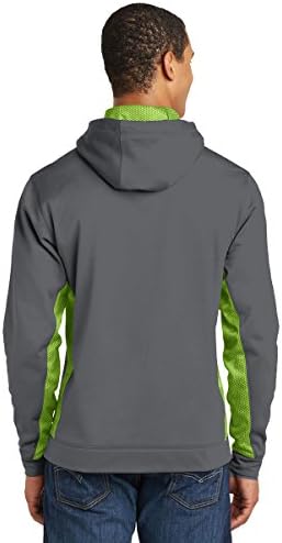 Пуловер с качулка Sport Tek Sport Фитил CamoHex отвътре с цветни блокчета. ST239