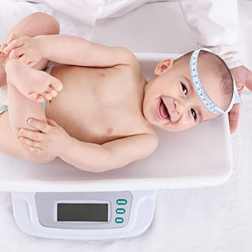 Zerodeko Бяла Залепваща Лента За Измерване на Обиколката на главата на Новороденото, Тестова Лента за глава и 2 бр. за