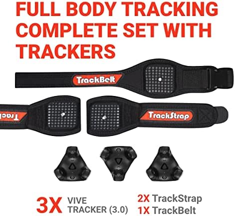 Комплект за проследяване на цялото тяло - 3 тракер HTC Vive (3.0) + Rebuff Reality Trackstrap