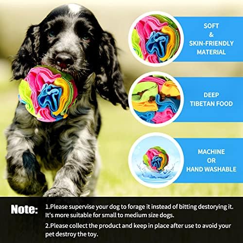 Интерактивни Играчки UMONIE Snuffle Топка за кучета, Стимулиране на Естествените умения за търсене на храна за тренировка и намаляване на стреса, Стимулиране на Играчки-?