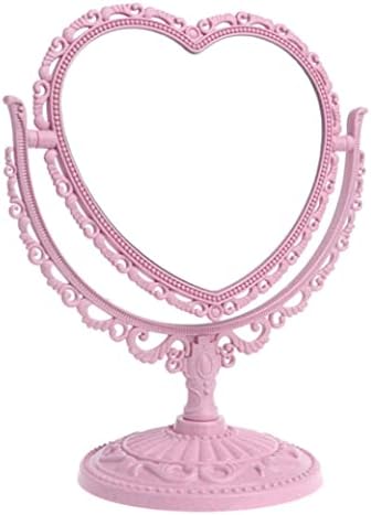 Огледало за грим AEIOFU Огледало във формата на Сърце Десктоп Огледало Постоянни Огледало във формата На Сърце грим Огледало