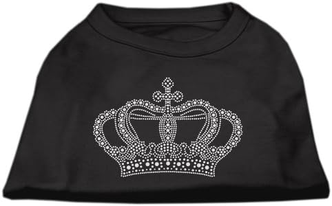 Ризи Mirage Пет С Кристали и Корона Черно XSmall