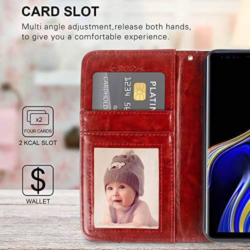 Чанта-портфейл DAFEI за Samsung Galaxy Note 9 с Дизайнерски Модел Розово Духа на Хелоуин, Изкуствена Кожа, Панти Калъф-Награда