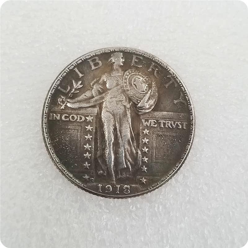 QINGFENG Античен Сребърен долар Американски 1/4 Статуята на Свободата (1916-1927) 9 години Сребърен долар Възпоменателна монета