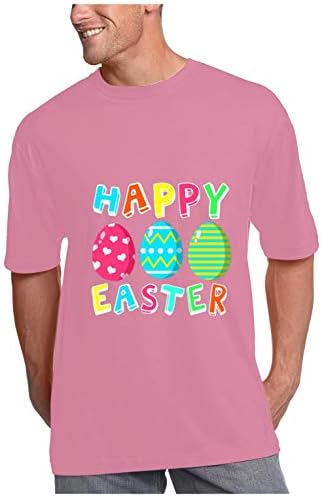 По-големи Размери, Великденски Ризи за Жени, Забавни Яйца, Тениска с Писмото Принтом, Свободни Празнични Върхове с Кръгло деколте и Къс Ръкав