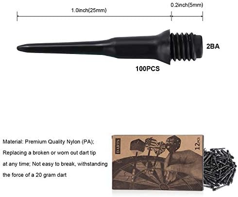 Дартс ANSOWNY REMPFHAN с мек връх за електронна дъска за игра на Дартс, Комплекти пластмасови накрайници за стреличките