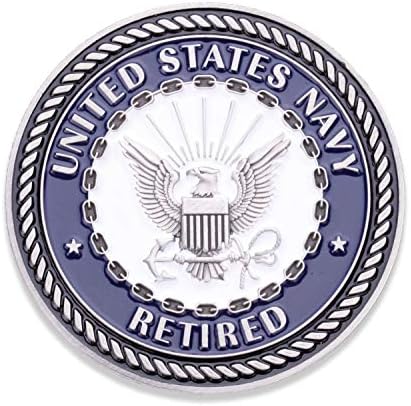 Монети за всичко, което пожелаете, включително монета Navy Retired Challenge Coin - Монета USN Retired Military Challenge