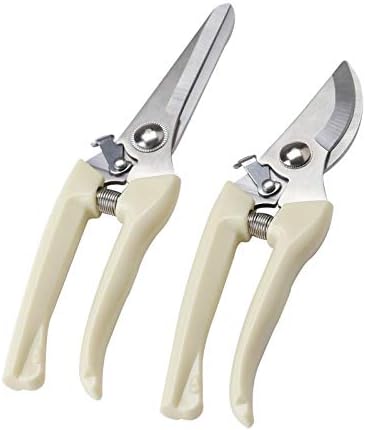 Ножици за подстригване КЕЛИКСИ, с преките и извита уста, ножици за овощни дървета, ножица за цветя и клонки, градинарски ножици