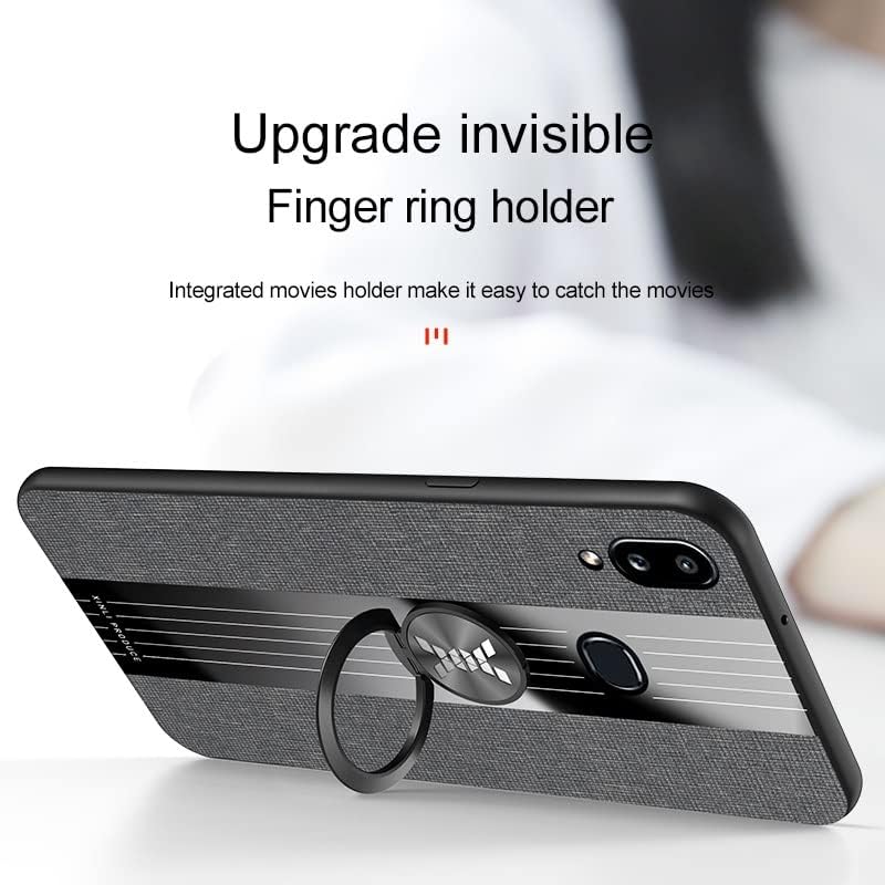Калъф за мобилен телефон, съвместим с калъф Samsung Galaxy A10S, с магнитна поставка на 360 °, Мултифункционален калъф