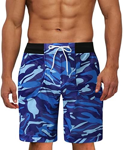 Мъжки къси панталони Yowein Карго, Комплект за бягане-XL-Черни Бански За деца, бързо съхнещи Бански, Плажни шорти за момчета, Плажни шорти