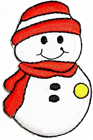 Салфетки Плюс 2 елемента. Снежен Човек Коледна Зимна Бродирана Нашивка На Тъканта Стикер Детски Анимационен Филм Гали