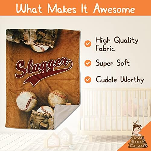 Комплект за бейзбол Dear Baby Gear Slugger Slugger - Бебешко Кошче (безплатно), Престилка и Одеало