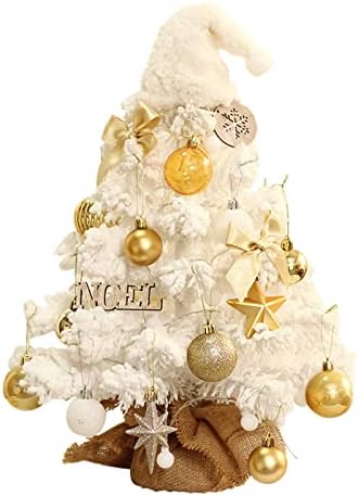 Настолна Коледно Дърво 1,6 метра Малка Коледна Елха с Led Светлини и USB DIY Мини Коледно Дърво за вашия Десктоп офис у Дома си и Коледни Лампи