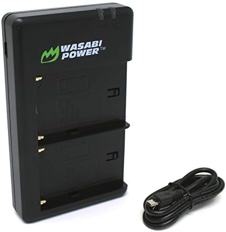 Зарядно устройство Wasabi Power Dual USB за Sony NP-F330, NP-F530, NP-F550, NP-F570, NP-F730, NP-F750, NP-F760, NP-F770, NP-F950, NP-F960, NP-F970, NP-F975 (серия L)
