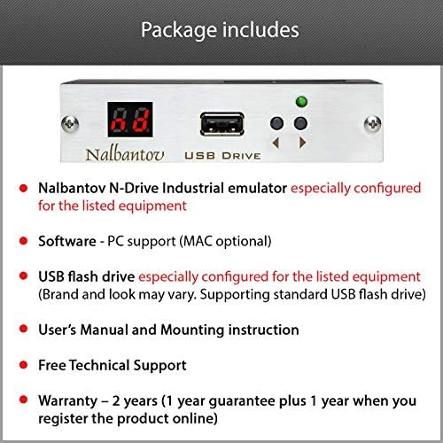 Nalbantov Емулатор USB Флопи устройство N-Drive Industrial Brother за БАН 300E/311E/311F; BES-916AC