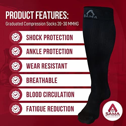 Дамски и мъжки компресия чорапи UPOŚLEDZONE DILIGENCE с налягане 20-30 мм hg.ст., се предлагат в опаковки по 1 и 2 чифта