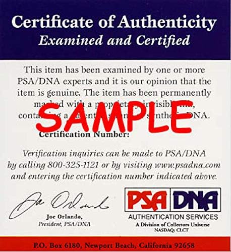 Сертификат ДНК PSA Чък Томпсън с автограф от ръката на 8x10 HOF 98 Снимка