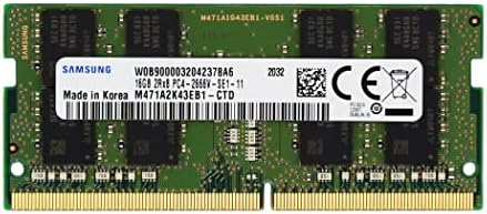 Samsung 16 GB (1x16 GB) DDR4 2666 Mhz PC4-21300 sodimm памет 2Rx8 CL19 1,2 260-пинов Модул с памет RAM За лаптоп, Ъпгрейд