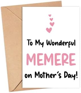 Моя Прекрасна Мемере На пощенска картичка за Деня на майката - Мемере Картичка за Деня на майката - Мемере Картичка -