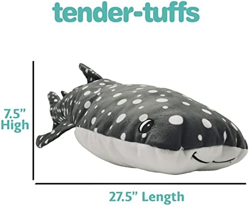 Нежно Кученце Snuggle-Tuffs Big Кадри - Голяма Мека играчка Плюшен Bubba Кит Shark с Устойчиви на Пробиване Пищалкой