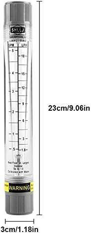 Разходомер, 0,5-5 GPM 1,8-18 LPM Тръбен Разходомер за Газожидкостного на газопровода Разходомер за вода Индустриална