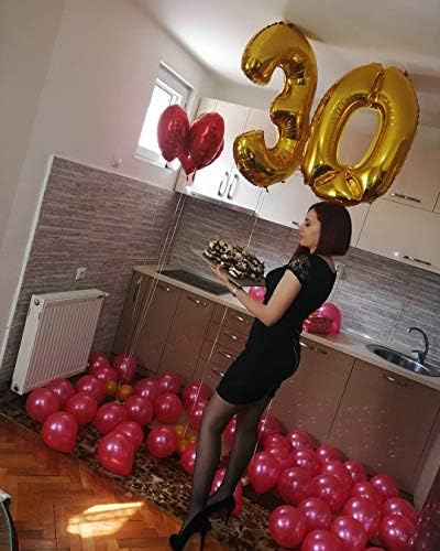 40-инчов Златен номер 30 балон Вечер Празнична украса за рожден Ден Годишнина Гигантски балони гелиевые топки Вечерни