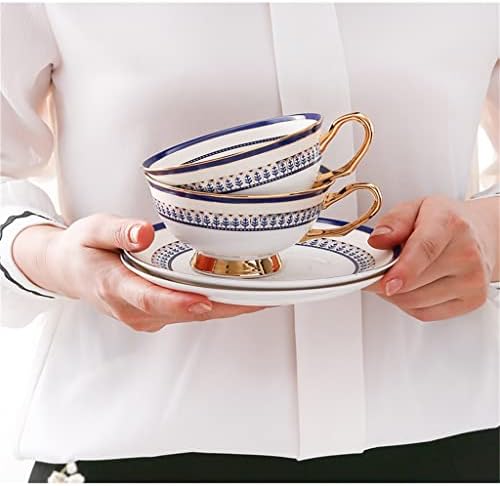 XWOZYDR Чай от костен Порцелан, Порцеланова чаша, Керамичен чайник, Кафеена чаша, чашата за Кафе, Чай комплект, Чай и прибори (Цвят: както е показано, размер: един размер)