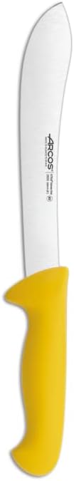 ARCOS Series 2900 - Мясницкий Нож за Стек - Нож От неръждаема стомана Nitrum 8 инча - Дръжка от Полипропилен и Жълт цвят