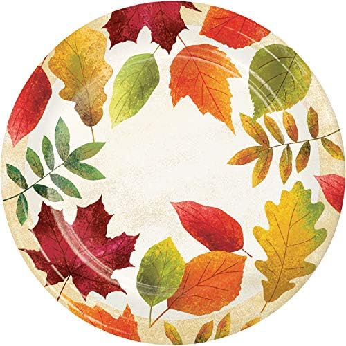 Десертни чинии Creative Converting Leaves, 7 инча, многоцветни