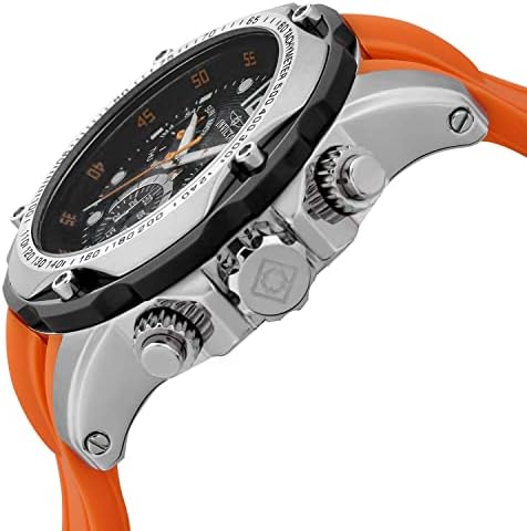 Мъжки швейцарски Кварцов механизъм Оранжеви часовник Invicta 20072 Мотописта с аналогов дисплей