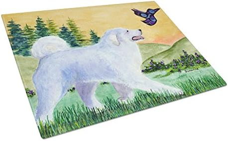 Дъска за рязане на стъкло Caroline's Treasures SS8241LCB Great Pyrenees Голяма Декоративна Дъска за рязане и сервиране