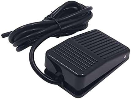 BELOF 1 бр. foot switch Пластмасова обвивка foot Switch миг Управление на Електрически Педал захранване SPDT TDFS-1 10A 250VAC (Цвят: Кратък тел)